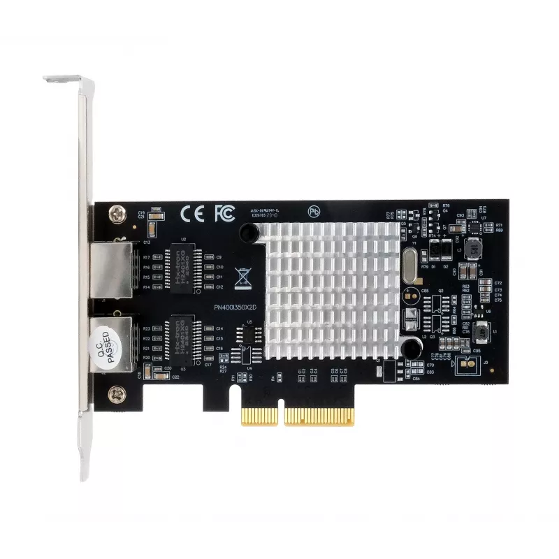 EXSYS EX-60202 dual 1 Gigabit Ethernet PCIe x4 kaart, Intel I350-AM2 chipset, 2x RJ45, low profile beugel meegeleverd