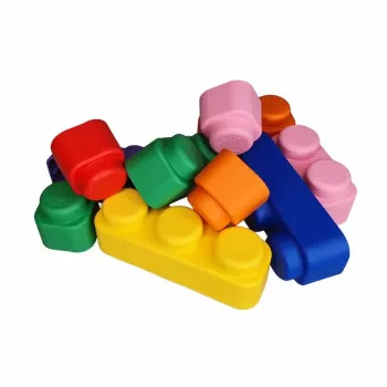 Gerardo's Toys GT3104 zachte bouwstenen set, 21 delen, EVA-schuim, meerkleurig, voor kinderen vanaf 6 maanden
