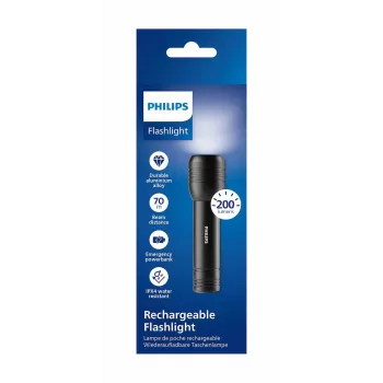PHILIPS LED-zaklamp SFL7003R/10 zwart