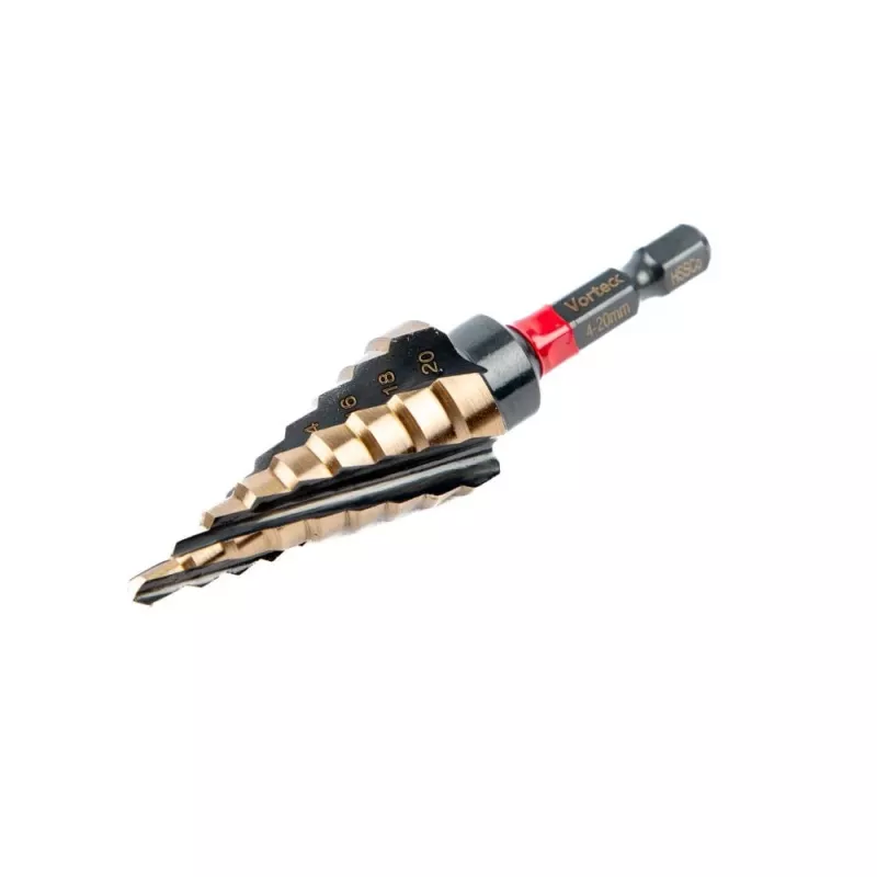 C.K T3016 SET HSS-Co stappenboor set 4-12 mm, 4-20 mm, 6-32 mm (3 stuks)