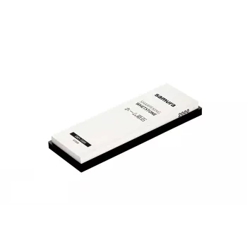 SAMURA SWS-2000 tweezijdige watersteen voor het slijpen van keukenmessen, 1000/3000 korrel, met antislip siliconenbasis