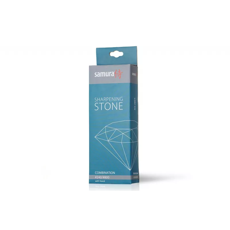 SAMURA SCS-280/C tweezijdige water-slijpsteen, #2000/#5000 korrel, korund, met antislip basis
