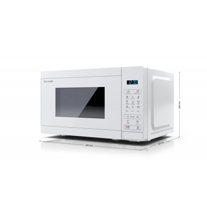 Sharp YC-MG02E-C 2-in-1 combimagnetron met grill, 20 L, 800 W, crème