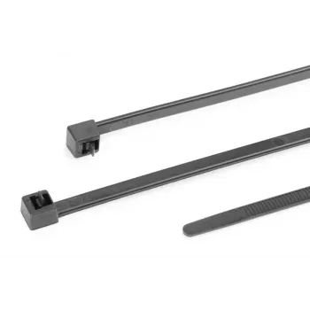 HellermannTyton RELK serie herbruikbare tie-wrap, 300 mm x 7,6 mm, zwart, 100-pack 115-06760