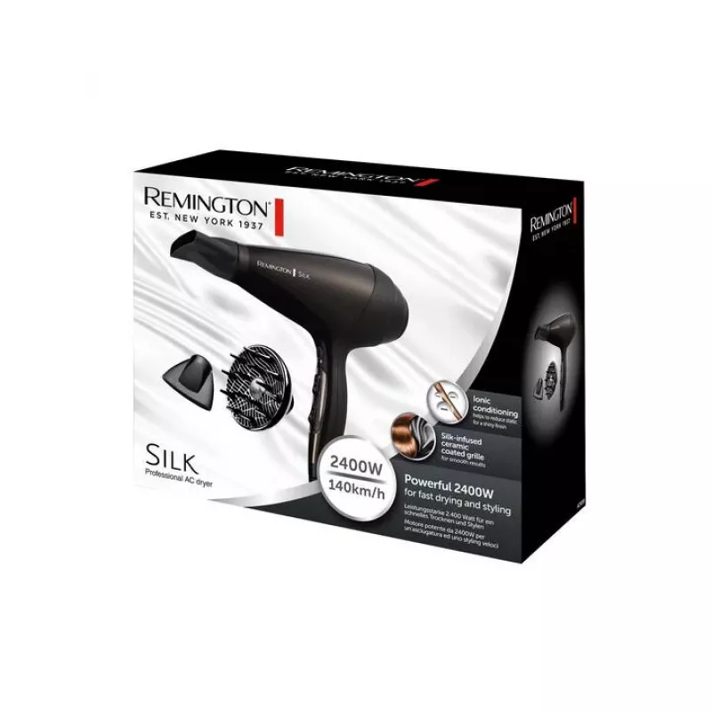 Remington Silk AC haardroger, 2400W, zwart