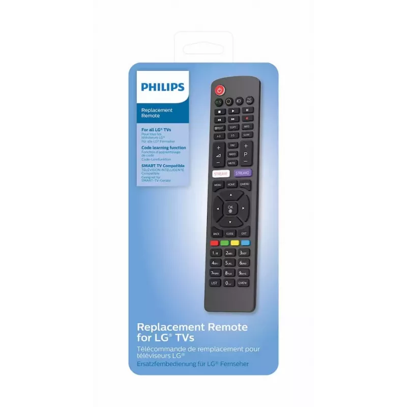 Philips SRP4030/10 universele afstandsbediening - 8-apparaten-infrarood, voorgeprogrammeerd, zwart