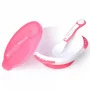 Kidsme baby-leerkom-set met zuigvoet, deksel en thermometer-lepel, lavendel, 9m+