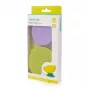 KIDSME Stay-in-Place zuigmat voor kommen, flessen en bekers, 2 stuks, limoen & lavendel