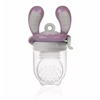 Kidsme Food Feeder Large vast voedselhulpmiddel Plum 6+ maanden