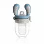 Kidsme Food Feeder Medium Azure – siliconen baby fruit- & groentebijtring, 4m+