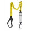 C.K Tools T8008 valharnas met valdemper, 2m, enkelbeen, stalen karabijnhaak en steigerhaak, EN 354/355/362