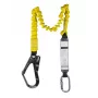 C.K Tools T8008 valharnas met valdemper, 2m, enkelbeen, stalen karabijnhaak en steigerhaak, EN 354/355/362