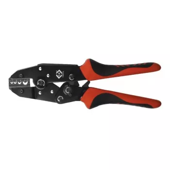 C.K Tools T3697A ratel-krimptang voor ongeïsoleerde kabelschoenen 1-10 mm²