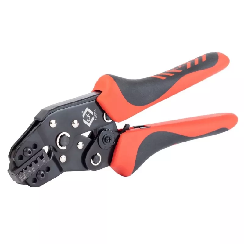 C.K Tools T3684 automatische krimptang voor adereindhulzen 0,25-6 mm² (AWG 23-10)