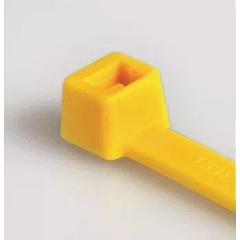HellermannTyton T50R kabelbinder, polyamide 6.6, geel, 200mm x 4,6mm, 100-pack 111-04805