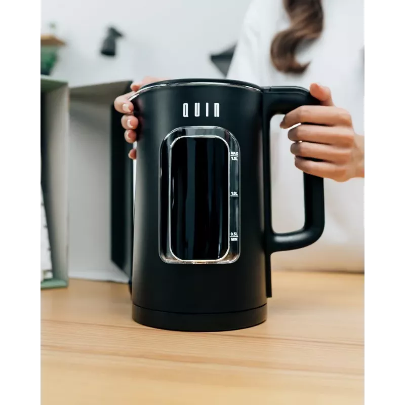QUIN KTL-303 elektrische waterkoker, 1,5 L, zwart