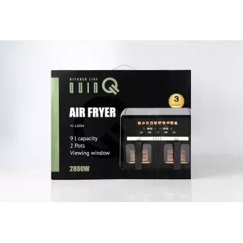 QUIN 9L digitale heteluchtfriteuse 1800W zwart