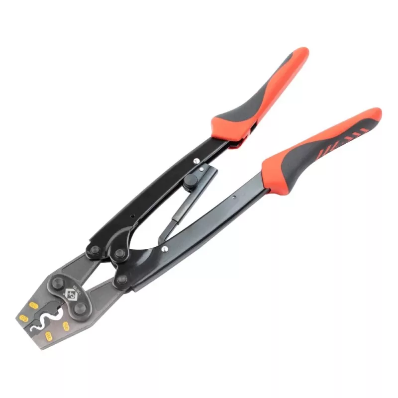 C.K Tools T3676A krimptang voor ongeïsoleerde kabelverbinders 6-25 mm²