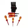 C.K T5980 Essential gereedschapsset, VDE 1000 V, met Magma gereedschapsriem, CombiCutter3 160 mm, combinatietang 185 mm en 3 Dextro VDE schroevendraaiers