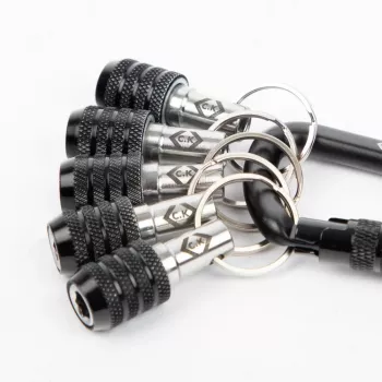 C.K Tools T4575 accessoirehouder met karabijnhaak, 5-delige set