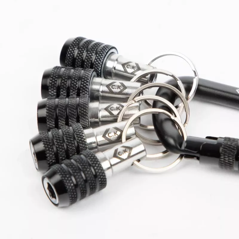 C.K Tools T4575 accessoirehouder met karabijnhaak, 5-delige set
