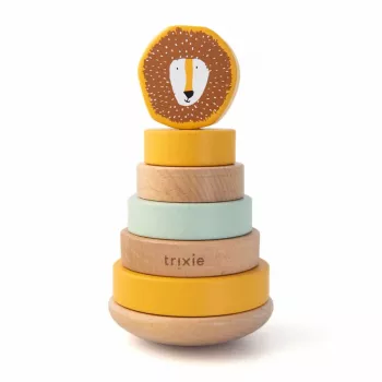 Trixie stapelpiramide van hout, leeuw, vanaf 12 maanden