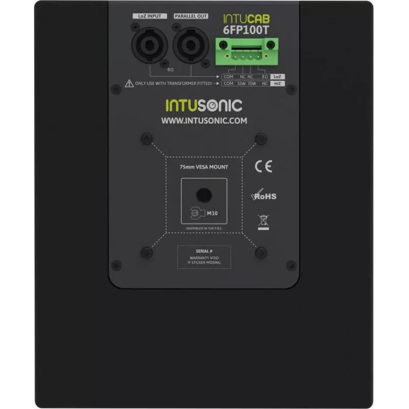 INTUSONIC 6FP100T 6,5 inch 2-weg volledige-bereikluidspreker zwart (12604003)