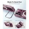 ESR Classic Hybrid Kickstand MagSafe hoes voor iPhone 17 Pro Max / 18 Pro Max, transparant