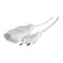 CUC Exertis Connect 573722 verlengsnoer voor binnen, 1 AC-stopcontact, 1,8 m, wit