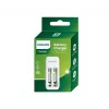 Philips SCB2070NB/00 acculader met 2x AA 700 mAh oplaadbare batterijen