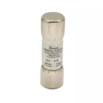 Eaton BK/SC-15 Bussmann SC zekering klasse G 15 A 600 V AC 170 V DC snelle patroonzekering