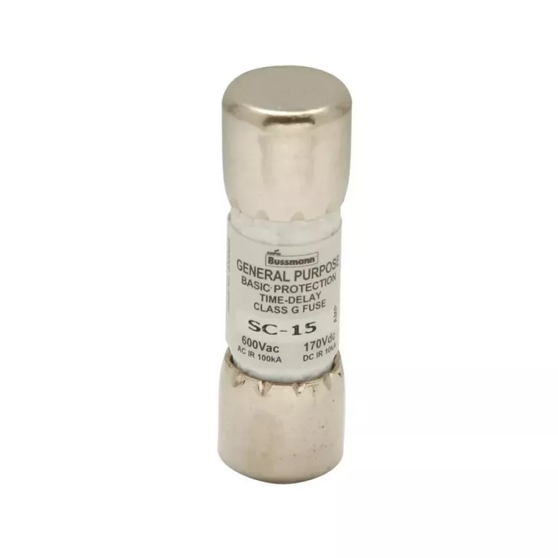 Eaton BK/SC-15 Bussmann SC zekering klasse G 15 A 600 V AC 170 V DC snelle patroonzekering