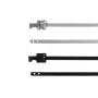 HellermannTyton MLT16SSC5 herbruikbare RVS-kabelbinder met polyestercoating, zwart, 400mm x 12,7mm, 100-pack 111-91161