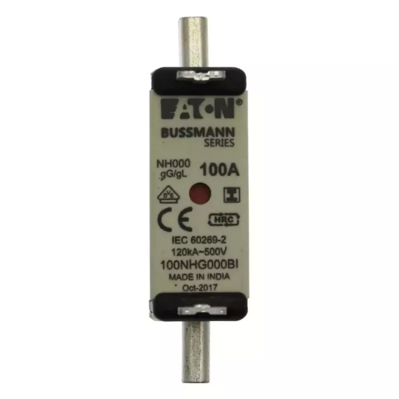 Eaton 80NHG000BI NH-zekeringpatroon 80 A 500 V AC maat 000 met mechanische indicator, 3-pack