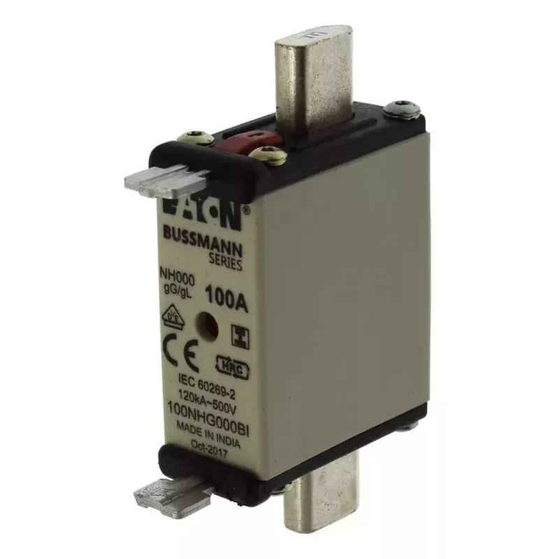 Eaton 80NHG000BI NH-zekeringpatroon 80 A 500 V AC maat 000 met mechanische indicator, 3-pack