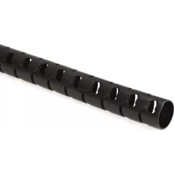 HellermannTyton HWPP25/2-BK gesleufde ribbelbuis, 25 mm nominale diameter, zwart, 25 m lengte