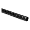 HellermannTyton HWPP25/2-BK gesleufde ribbelbuis, 25 mm nominale diameter, zwart, 25 m lengte