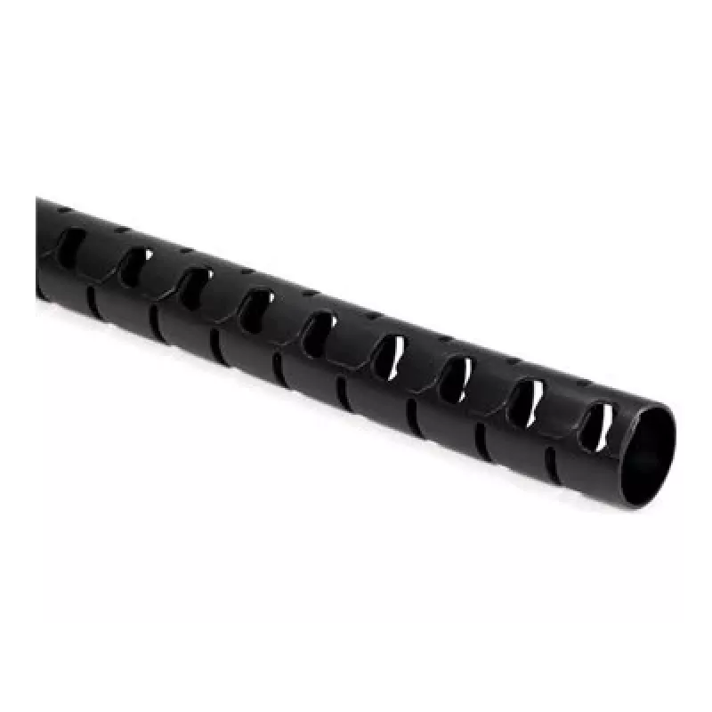 HellermannTyton HWPP25/2-BK gesleufde ribbelbuis, 25 mm nominale diameter, zwart, 25 m lengte