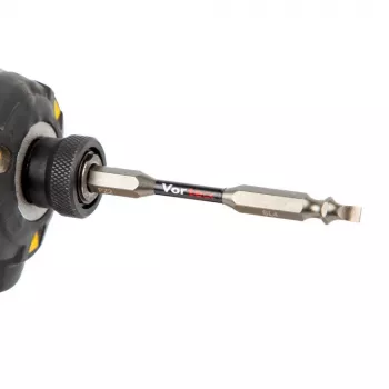 C.K Tools T4482 DEPZ2SL409D3 3-delige schroevendraaier-bitset, PoziDriv PZ2, sleuf SL4,0 mm & SL9,0 mm, 25 mm, 1/4 inch zeskant, S2-staal