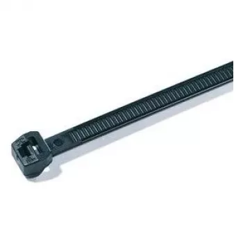 HellermannTyton OS-serie kabelbinders met buitenvertanding 100 x 2,5 mm, zwart, 100 stuks 118-04700
