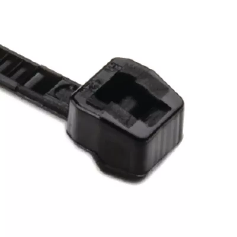 HellermannTyton OS-serie kabelbinders met buitenvertanding 100 x 2,5 mm, zwart, 100 stuks 118-04700