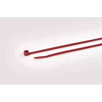 HellermannTyton T50R rode polyamide kabelbinder, 200mm x 4,6mm, 100-pack 111-04804