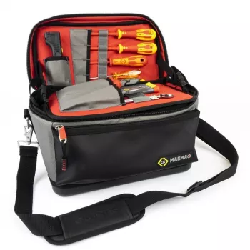 C.K Tools MA2641 testapparatuur-koffer Plus, 600D polyester, 300 x 220 x 100 mm, zwart/blauw