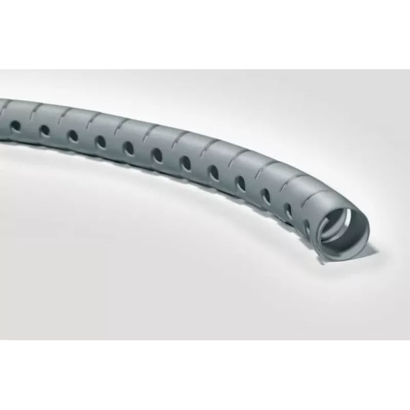 HellermannTyton Helawrap HWPP25/2-SR kabelmanagement spiraalslang, zilver, polypropyleen, 2 m, 27 mm buitendiameter