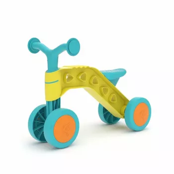 Chillafish Itsibitsi 4-wiel loopfiets voor peuters, geel/lichtblauw, 1-3 jaar