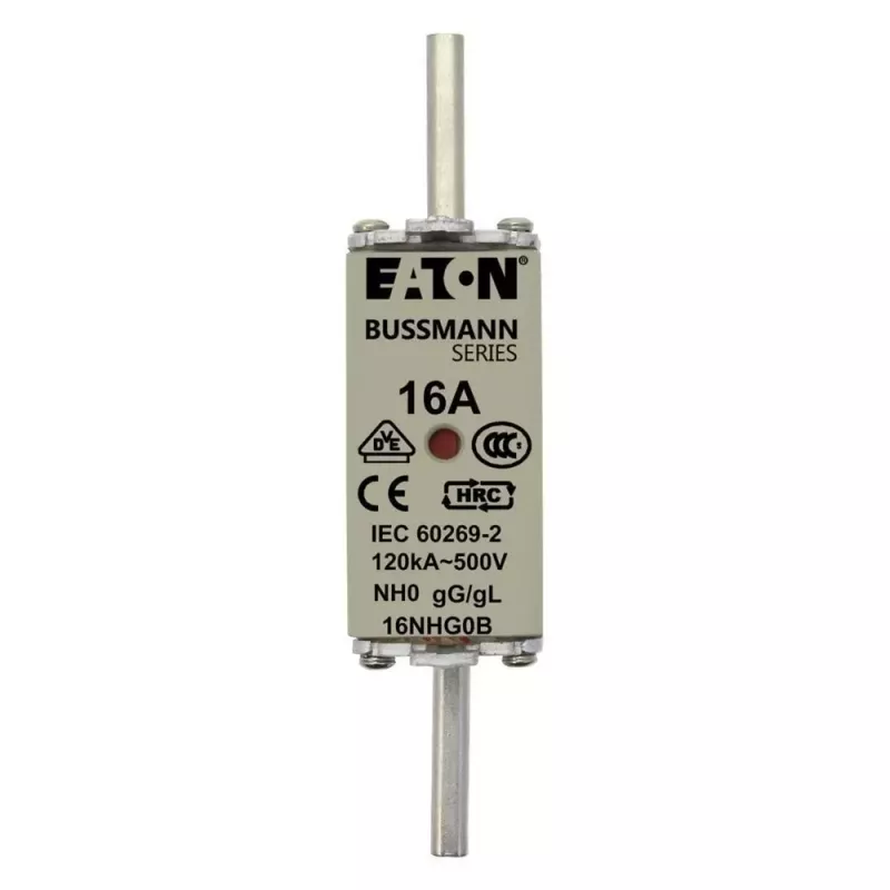 Eaton 6NHG0B NH-zekering met mechanische indicator, maat NH0, 6 A, 500 V AC, gG, 3-pack