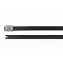 HellermannTyton 111-00294 MBT8HFC-SS316/SP-BK RVS-kabelbinder, 201 mm x 7,9 mm, zwart, kogelvergrendeling, UV-gestabiliseerd