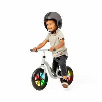 Chillafish Charlie 10 loopfiets, beige, met lichtjes, 1,5-4 jaar