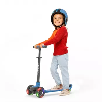 Chillafish Scotti 3-wiel step met lichtgevende wielen, navy