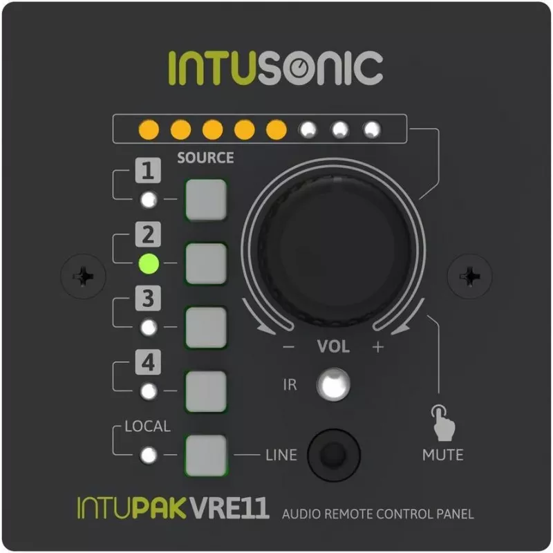 INTUSONIC VRE11 afstandsbedieningspaneel voor VRA1100 versterker 12604179
